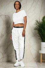 IVORYNN Women Comfortable Luxuy Whie Track Pants - IVORYNN