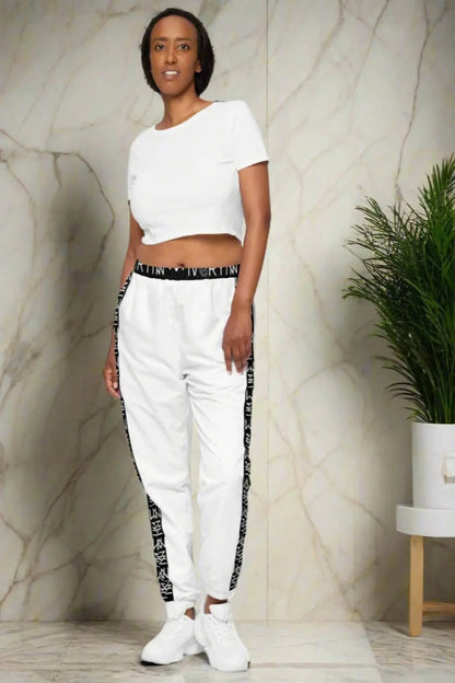 IVORYNN Women Comfortable Luxuy Whie Track Pants - IVORYNN