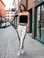 IVORYNN Women Comfortable Luxuy Whie Track Pants - IVORYNN