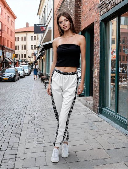 IVORYNN Women Comfortable Luxuy Whie Track Pants - IVORYNN