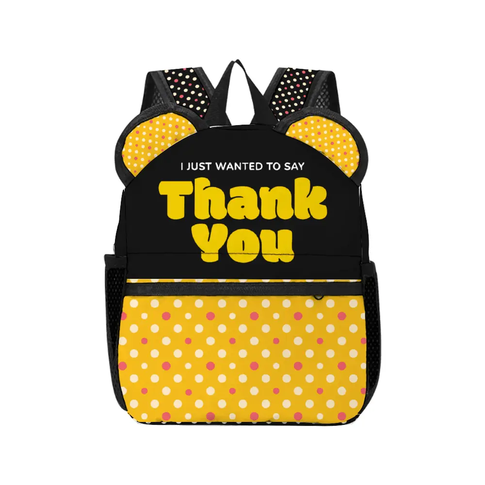 Just To Say Thank You Yellow Ears Stylish School Backpack - IVORYNN