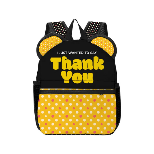 Just To Say Thank You Yellow Ears Stylish School Backpack