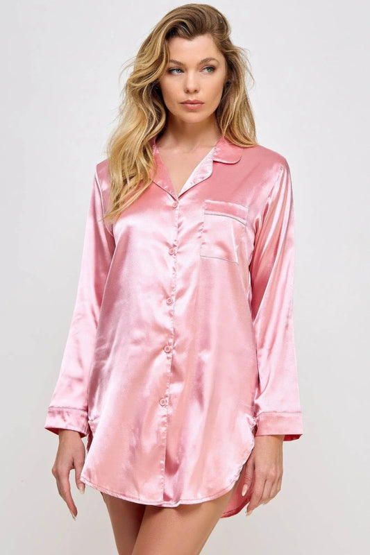 Kimberly Satin Luxury Sleepshirt