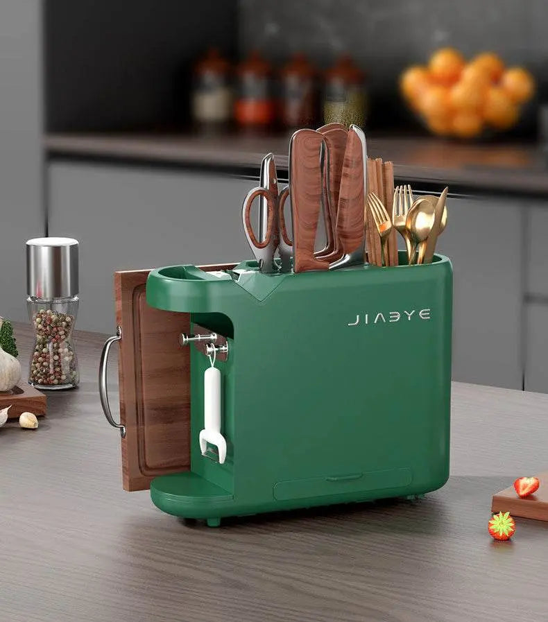 Kitchen Knife Rack with Multi-Functional Organizer - IVORYNN