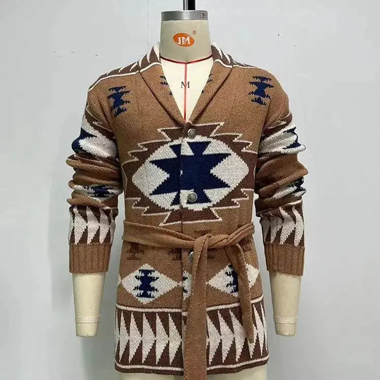 Knitted Oversize Crew Thick Cardigan - IVORYNN