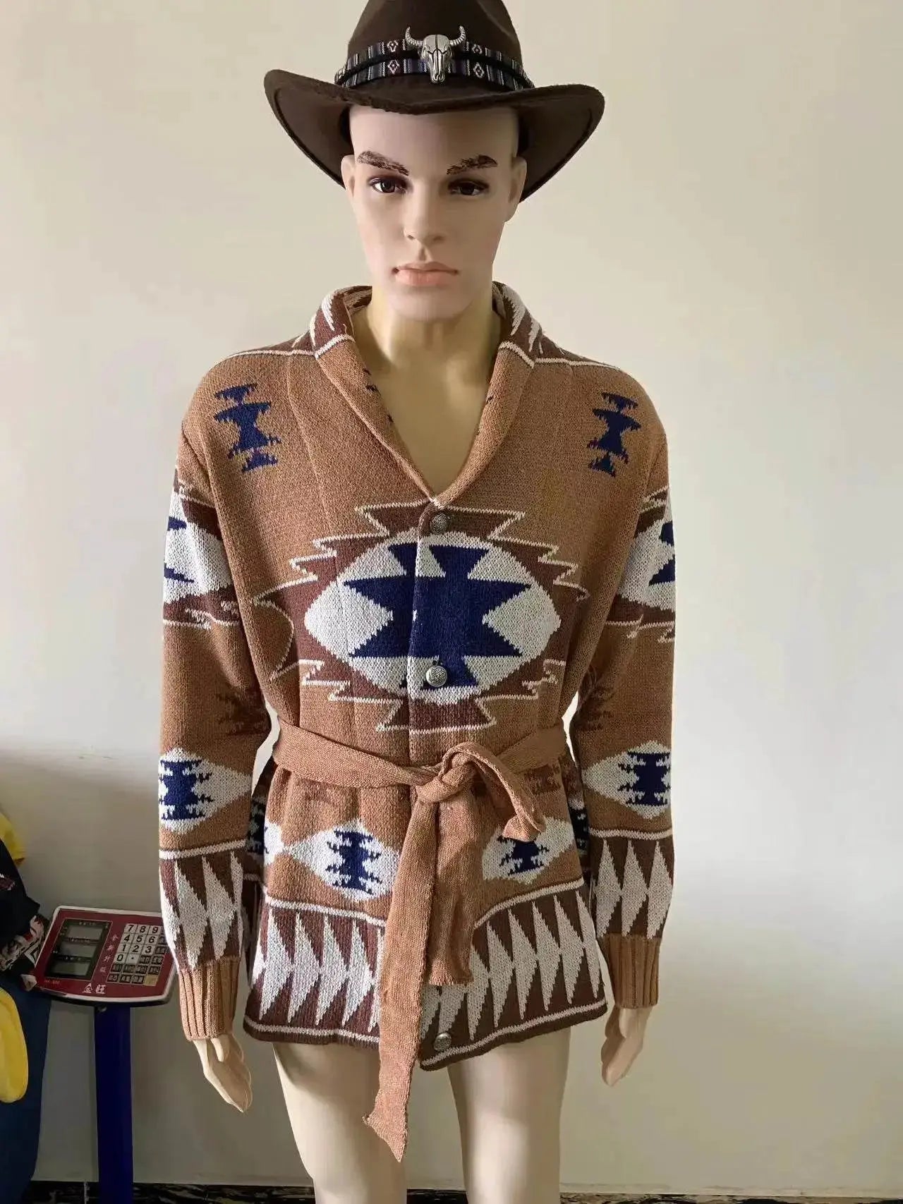 Knitted Oversize Crew Thick Cardigan - IVORYNN