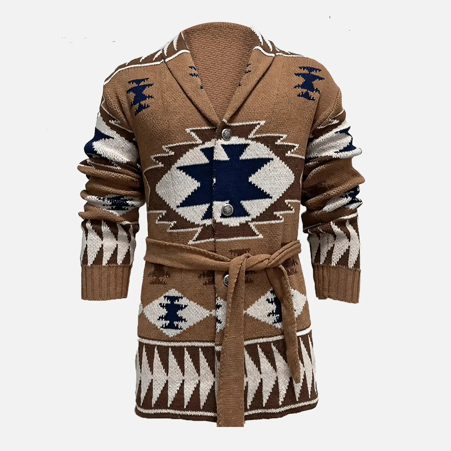 Knitted Oversize Crew Thick Cardigan - IVORYNN