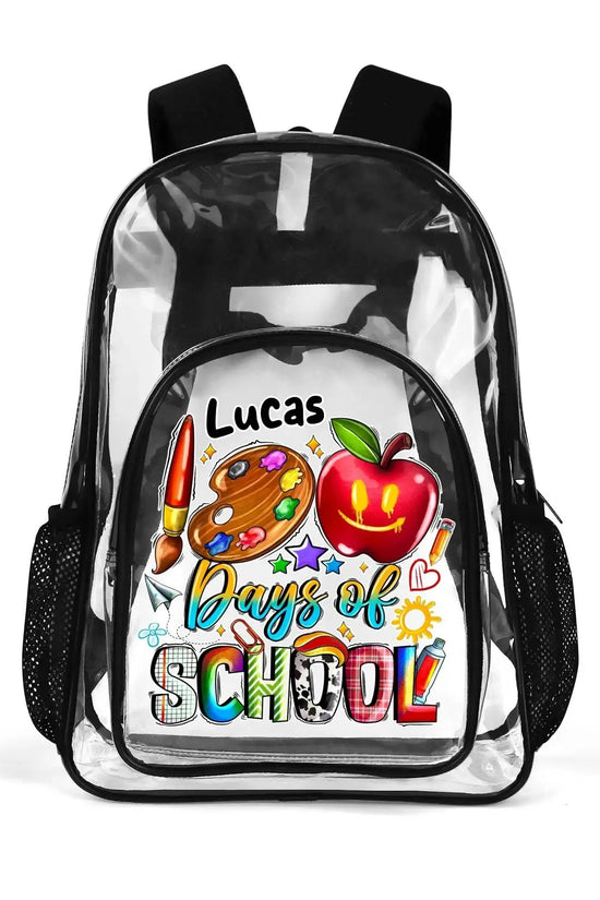 LUCAS PVC See Through Transparent Clear School Backpack - IVORYNN