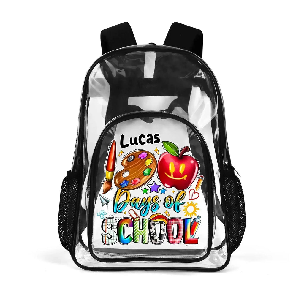 LUCAS PVC See Through Transparent Clear School Backpack - IVORYNN