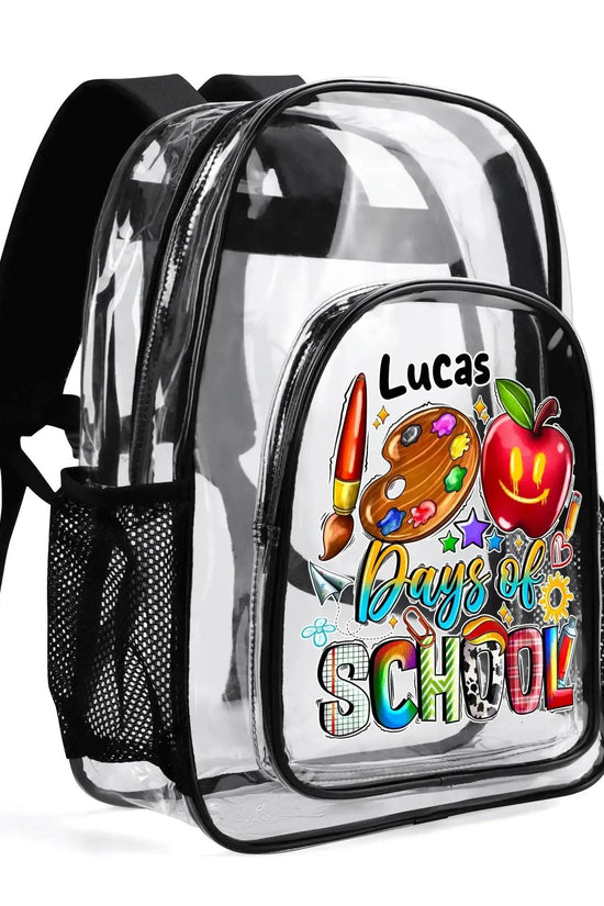 LUCAS PVC See Through Transparent Clear School Backpack - IVORYNN