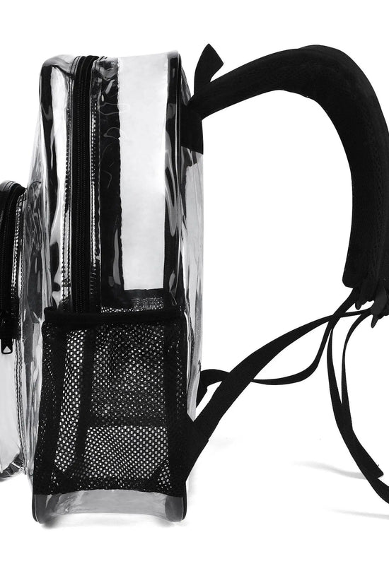 LUCAS PVC See Through Transparent Clear School Backpack - IVORYNN
