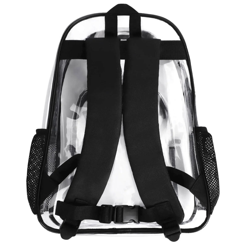 LUCAS PVC See Through Transparent Clear School Backpack - IVORYNN