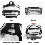 LUCAS PVC See Through Transparent Clear School Backpack - IVORYNN