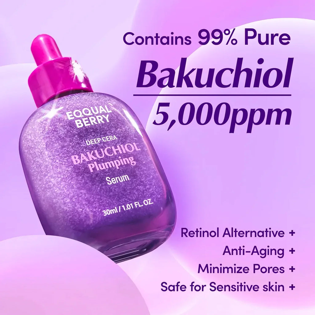 EQQUALBERRY Bakuchiol Plumping Purple Serum 30ml