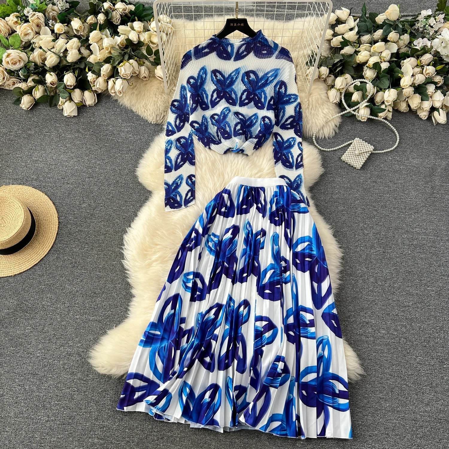 Light Mature Wind High-Grade Two-Piece Set - IVORYNN