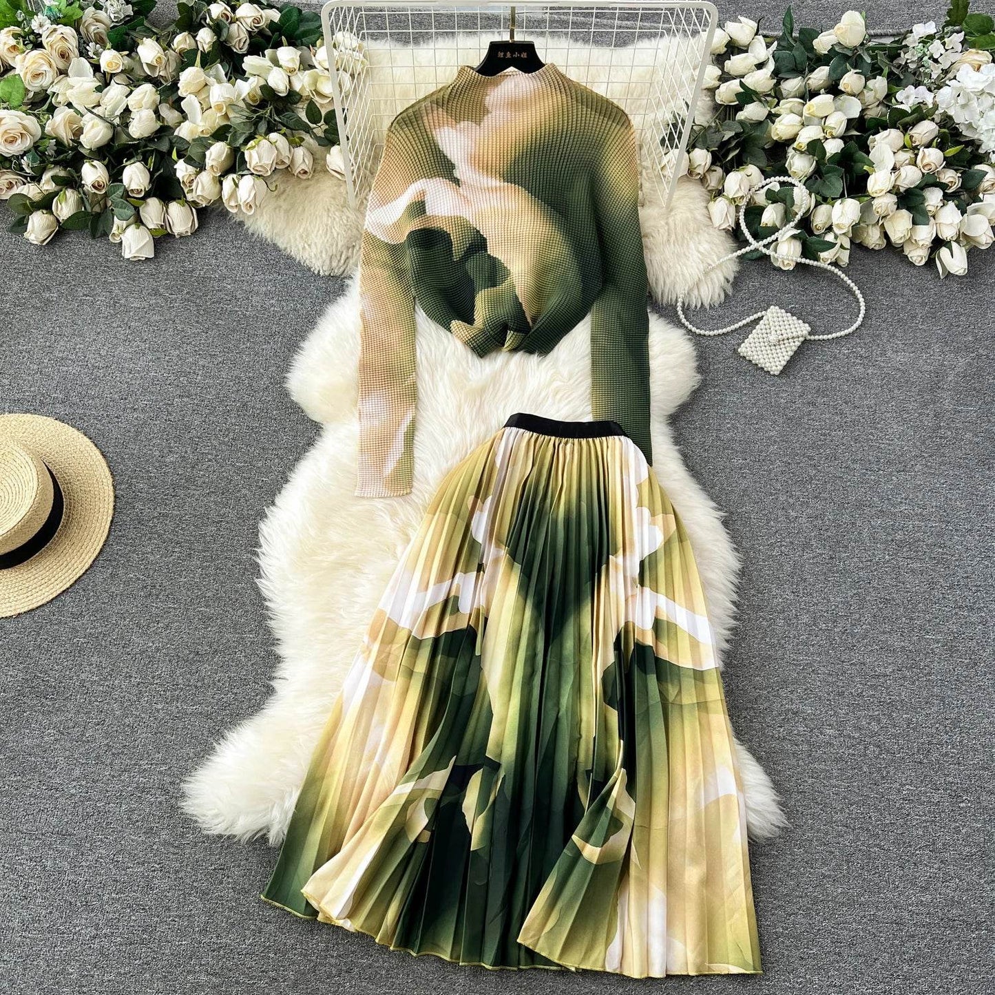 Light Mature Wind High-Grade Two-Piece Set - IVORYNN