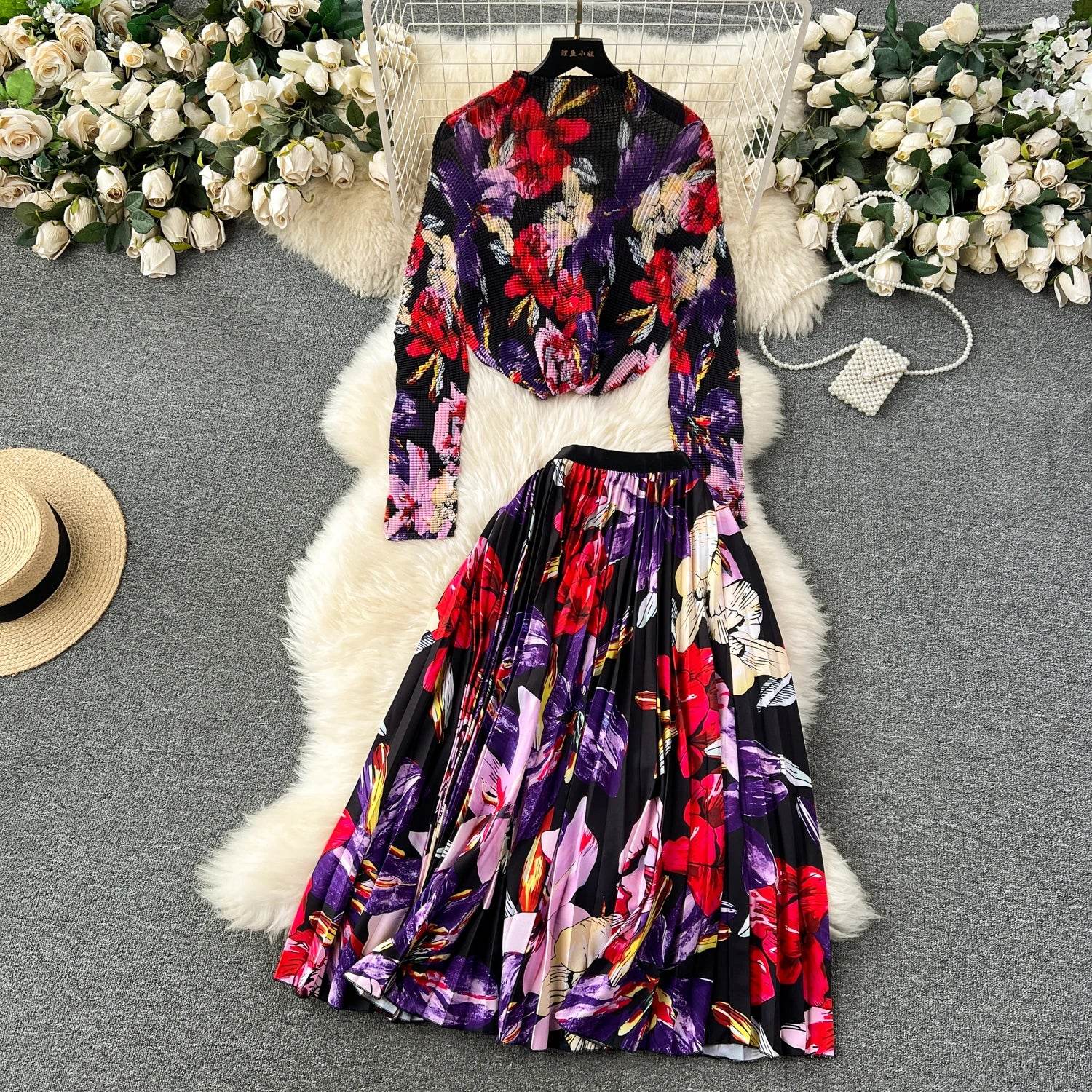 Light Mature Wind High-Grade Two-Piece Set - IVORYNN