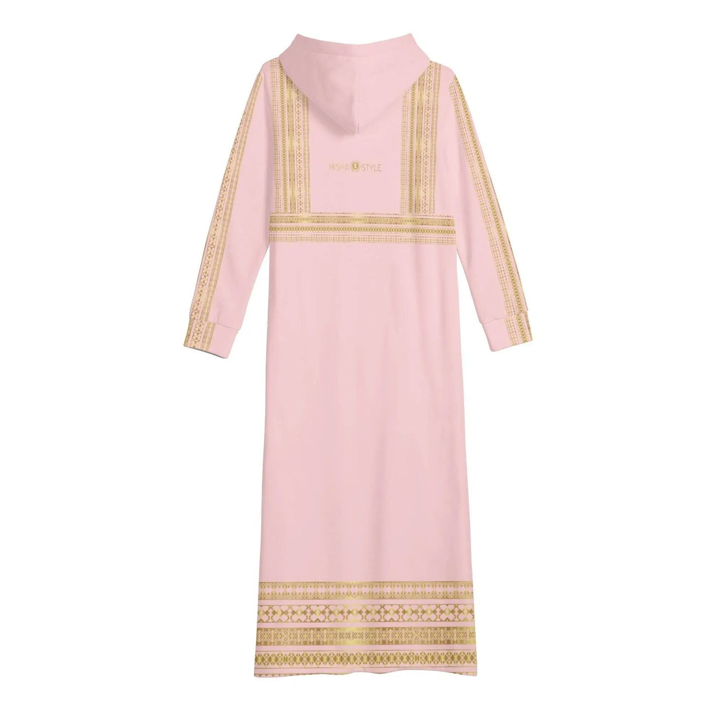 Light Royal Pink Casual Long Hoodie Dress - IVORYNN