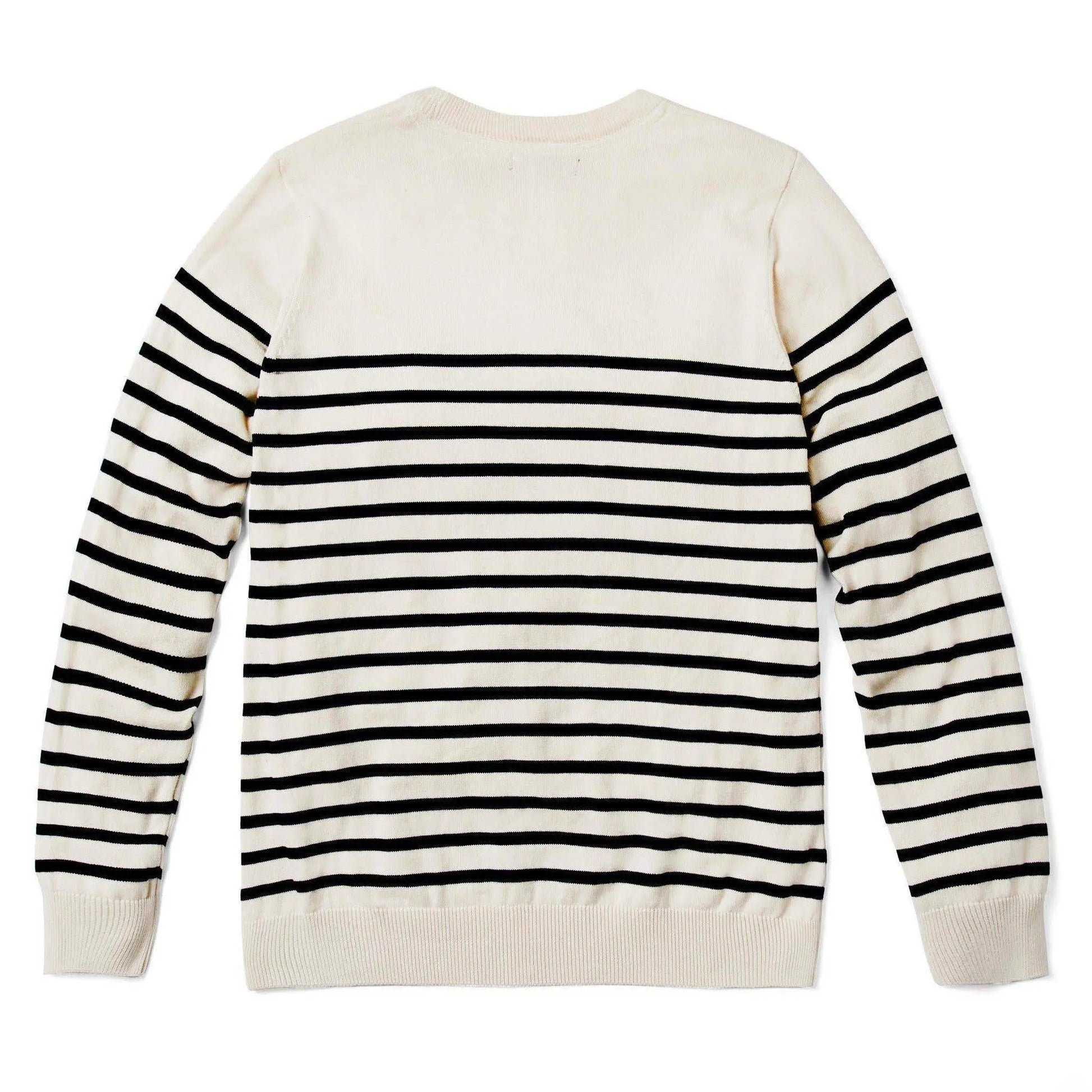 Lightweight Cotton Striped Breton Sweater - IVORYNN