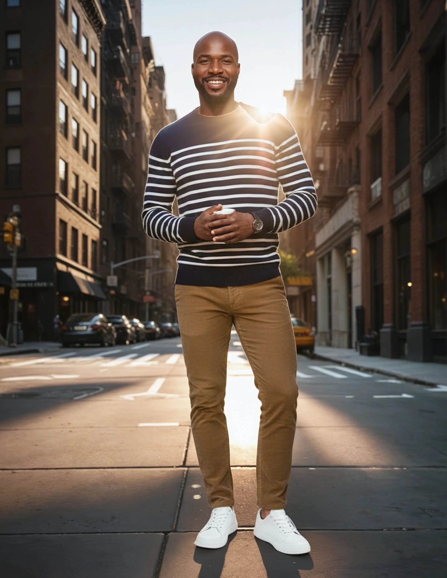 Lightweight Cotton Striped Breton Sweater - IVORYNN