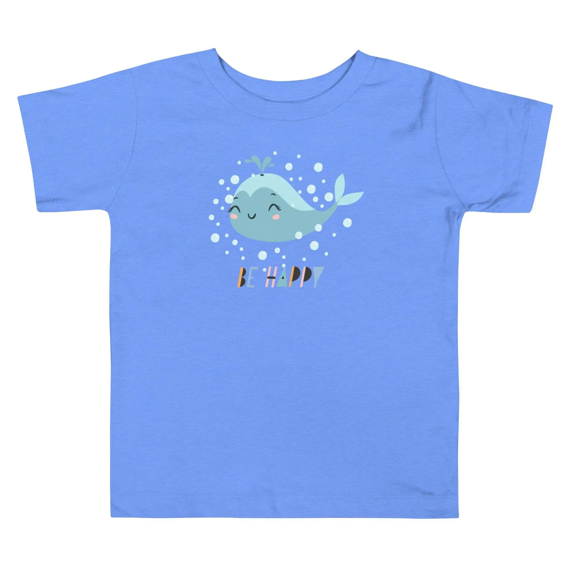 Little Whale Toddler Heather Columbia blue T-Shirt - IVORYNN