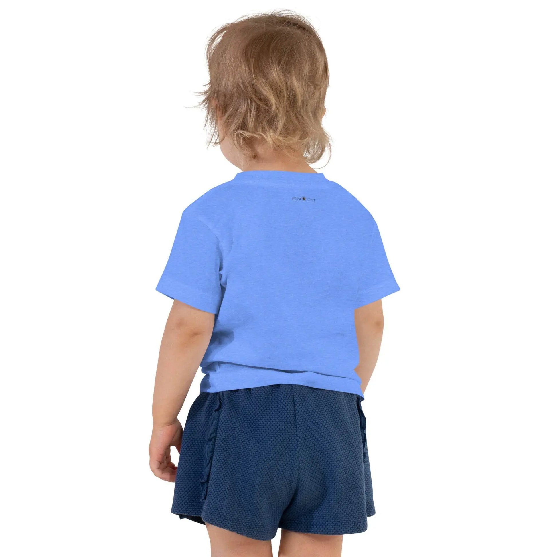 Little Whale Toddler Heather Columbia blue T-Shirt - IVORYNN