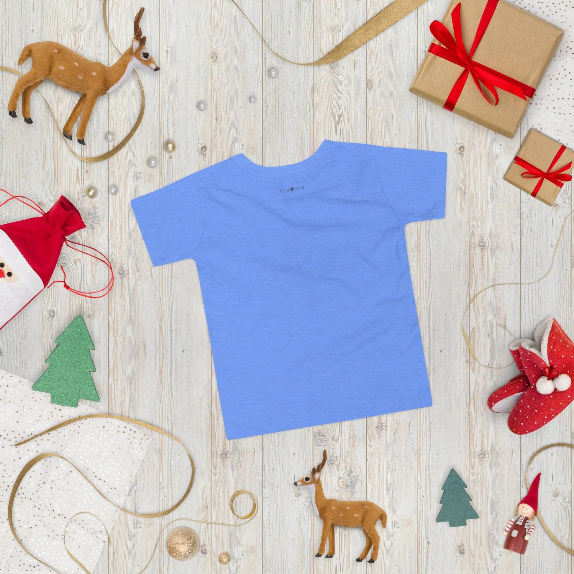 Little Whale Toddler Heather Columbia blue T-Shirt - IVORYNN