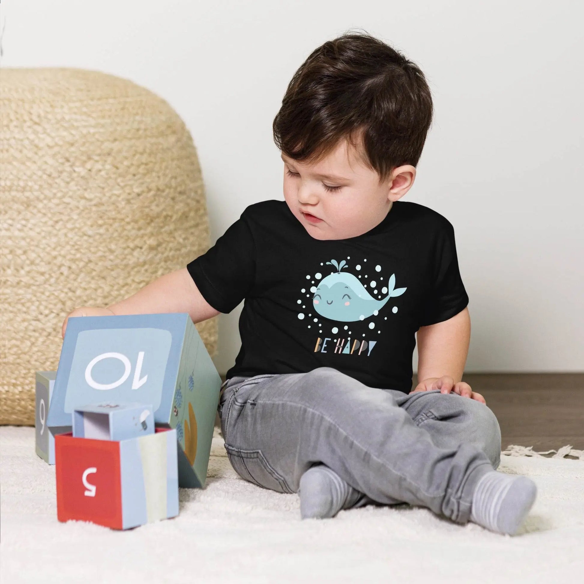 Little Whale Toddler Short Sleeve T-Shirt - IVORYNN