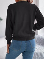 Long Sleeves Warm Cable Dark Gray Knit Sweater - IVORYNN