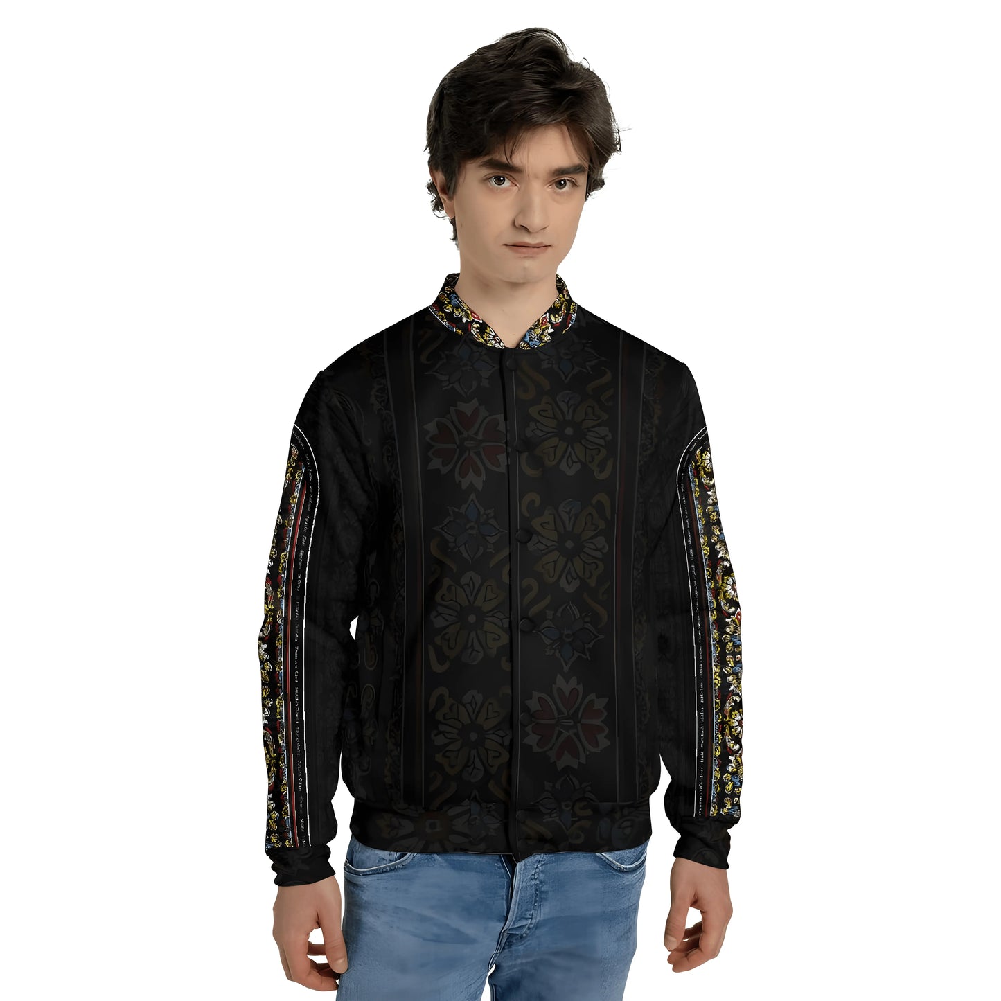 Love Story Baseball Black Jacket - IVORYNN