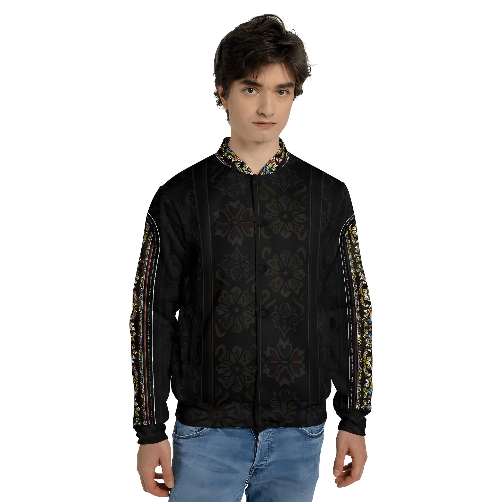 Love Story Baseball Black Jacket - IVORYNN