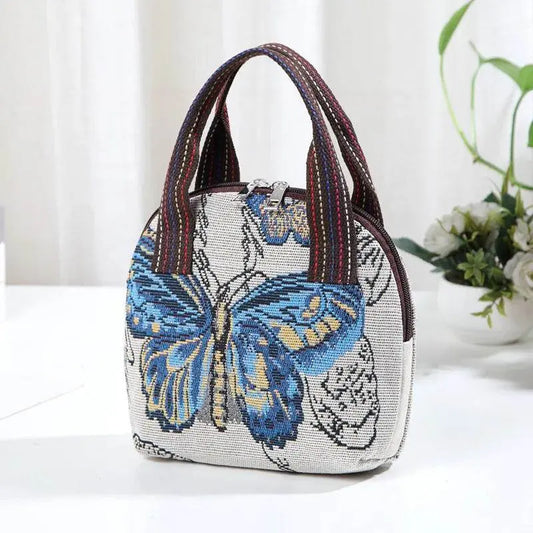 Lunch Canvas Folding Picnic Handbag