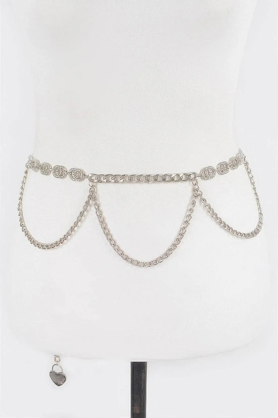 Luxurious Lightweight Chain Belt W/ Stone - IVORYNN
