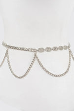 Luxurious Lightweight Chain Belt W/ Stone - IVORYNN