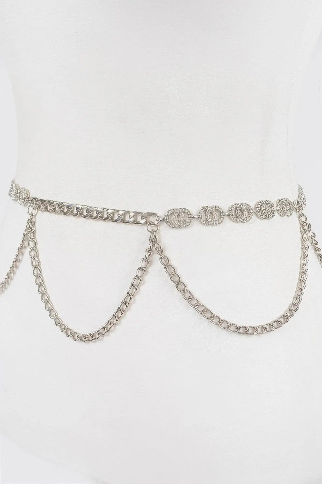 Luxurious Lightweight Chain Belt W/ Stone - IVORYNN
