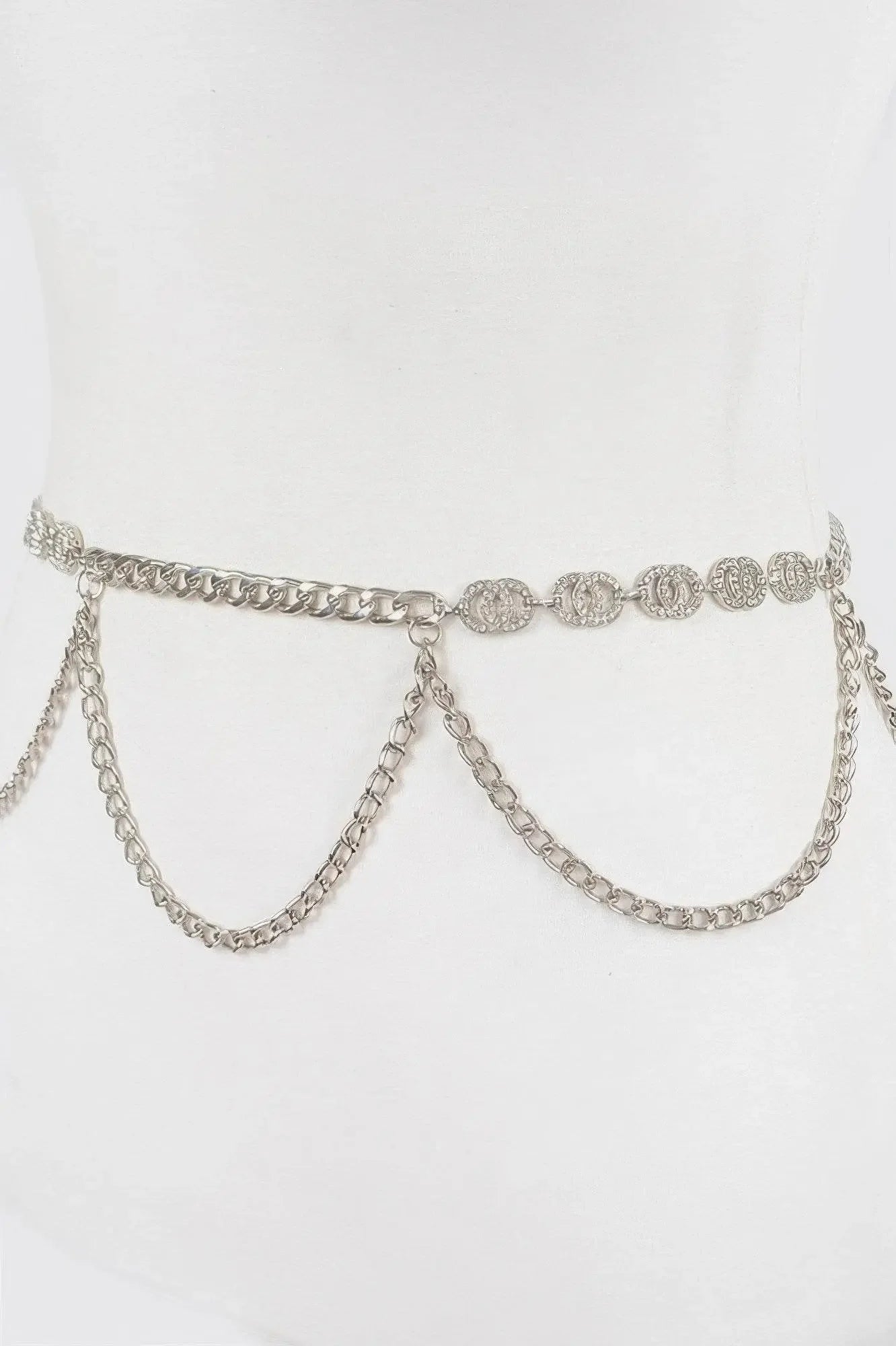 Luxurious Lightweight Chain Belt W/ Stone - IVORYNN