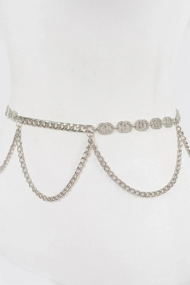 Luxurious Lightweight Chain Belt W/ Stone - IVORYNN