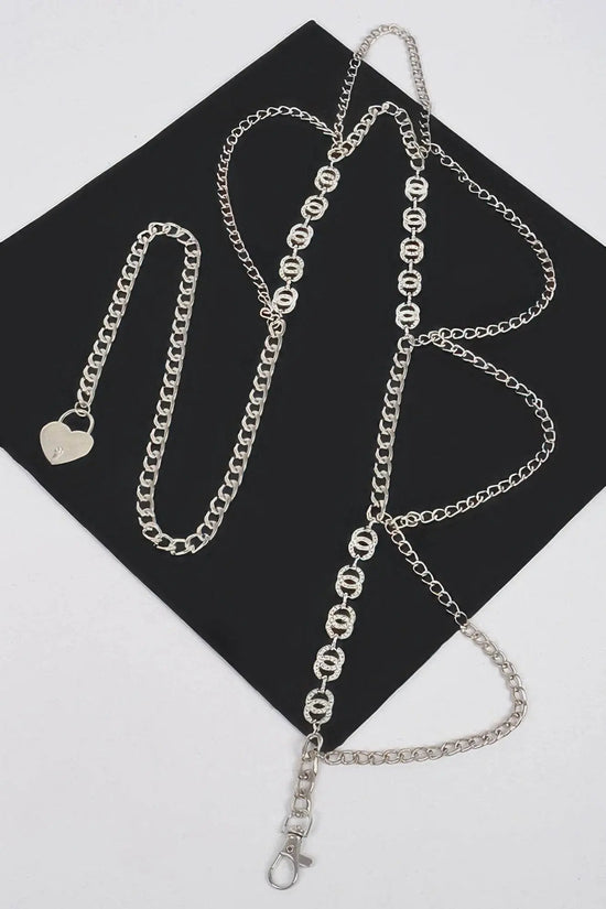 Luxurious Lightweight Chain Belt W/ Stone - IVORYNN