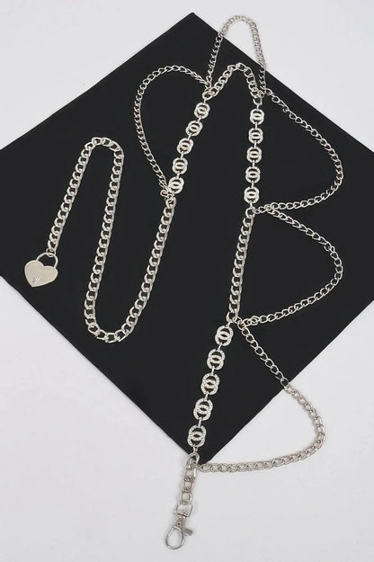 Luxurious Lightweight Chain Belt W/ Stone - IVORYNN