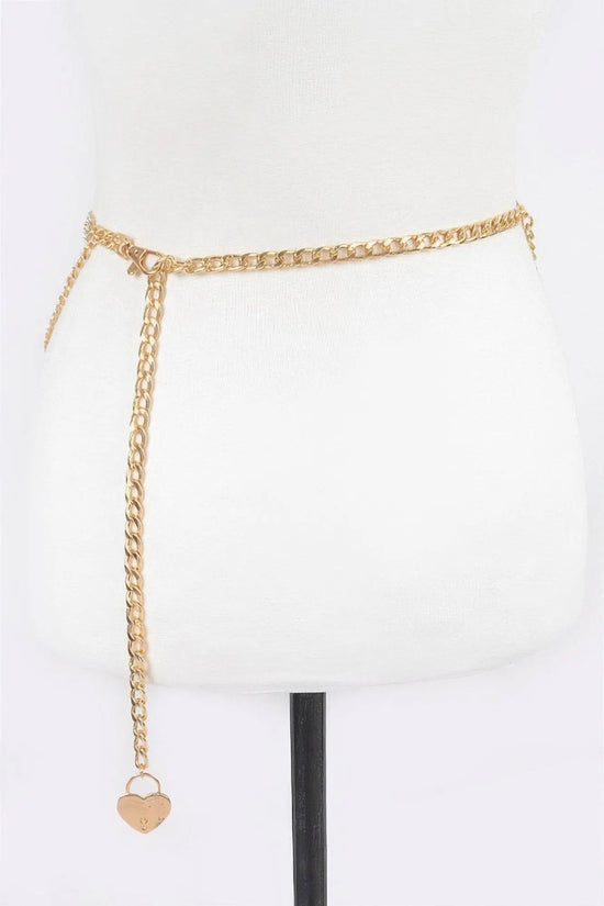 Luxurious Lightweight Chain Belt W/ Stone - IVORYNN