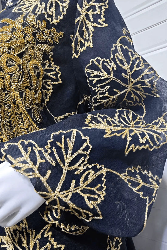 Luxury Bead Burning Flower Evening Dress - IVORYNN