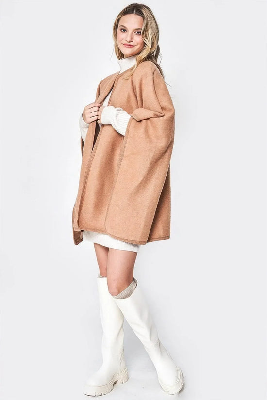 Luxury Cardigan Side Border Ruana - IVORYNN