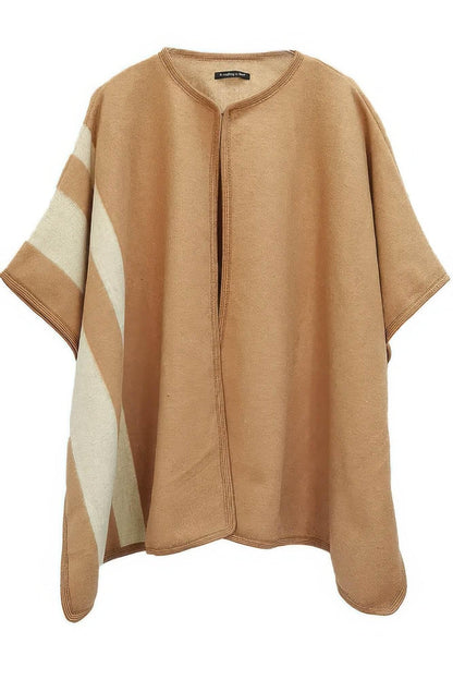 Luxury Cardigan Side Border Ruana - IVORYNN