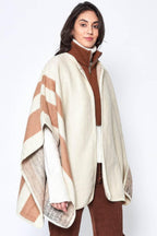 Luxury Cardigan Side Border Ruana - IVORYNN