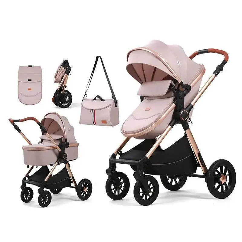 Luxury Compact Baby Carriage 4 In 1 Stroller - IVORYNN