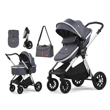 Luxury Compact Baby Carriage 4 In 1 Stroller - IVORYNN