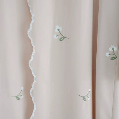 Luxury Flower Embroidery Modest Open Abaya - IVORYNN