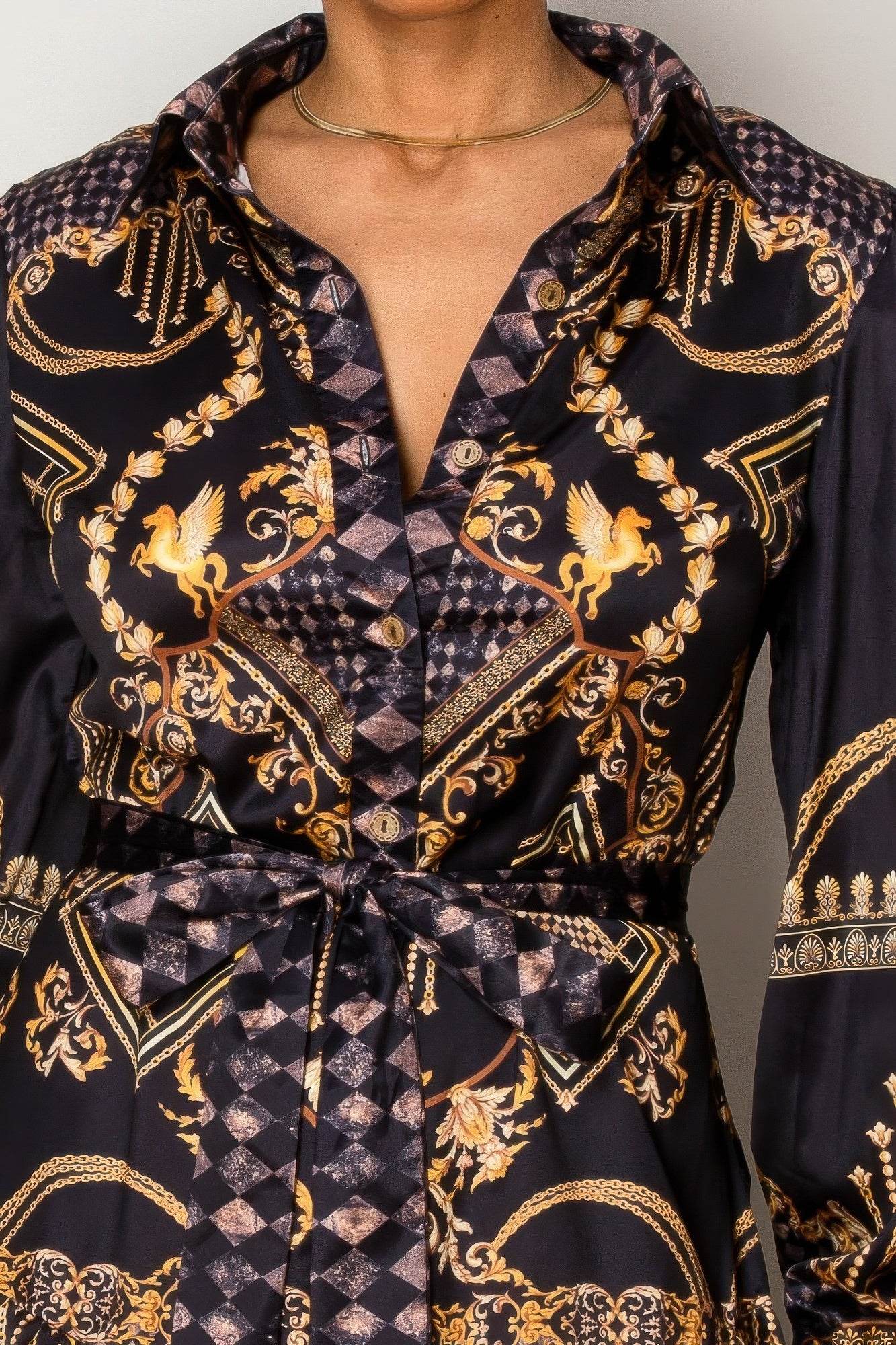 Luxury Golden Black Maxi Dress - IVORYNN