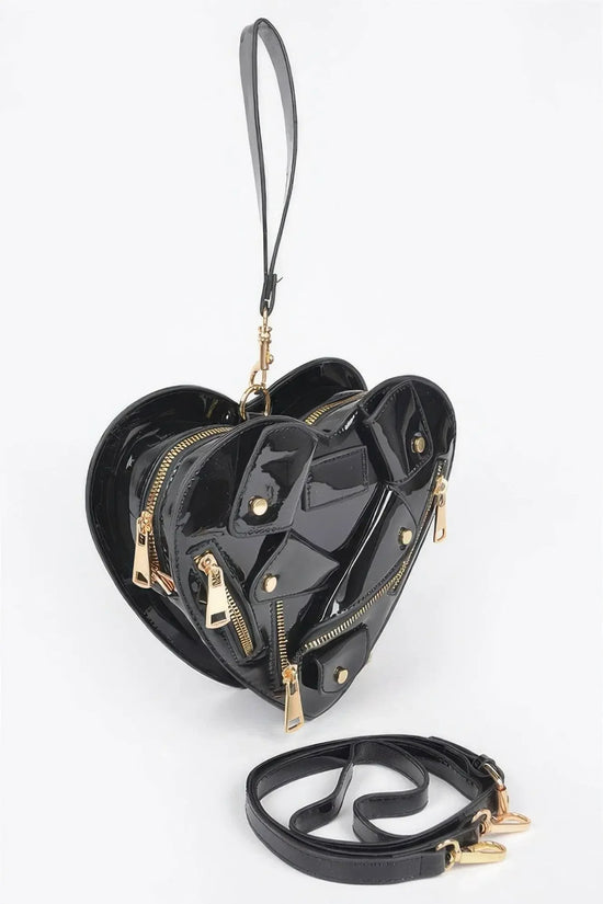 Luxury Heart Shape Jacket Crossbody Bag - IVORYNN