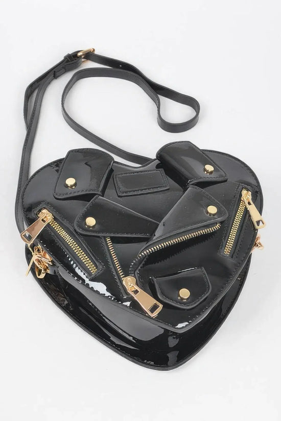 Luxury Heart Shape Jacket Crossbody Bag - IVORYNN